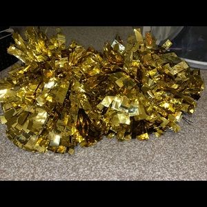 Gold Pom Poms
